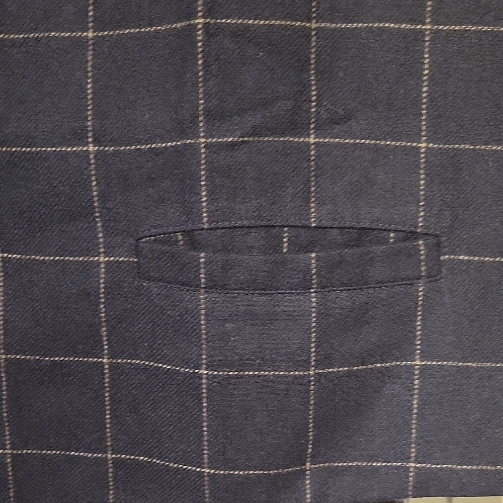 Vintage GAP Navy Windowpane Button-Front Vest - image 4